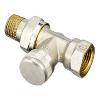 Запорный радиаторный клапан Danfoss RLV с возможностью подсоединения дренажного крана
