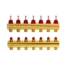 Распределительный коллектор Danfoss FHF-7F с ротаметрами (088U0527)