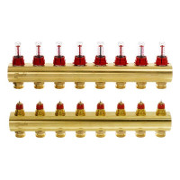 Распределительный коллектор Danfoss FHF-8F с ротаметрами (088U0528)