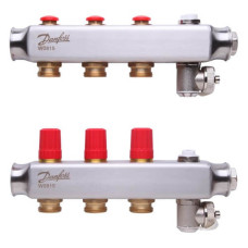 Коллектор Danfoss SSM на 3 контура без ротаметров (088U0803)
