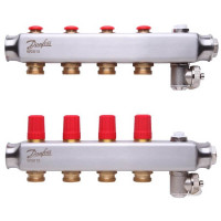 Коллектор Danfoss SSM на 4 контура без ротаметров (088U0804)