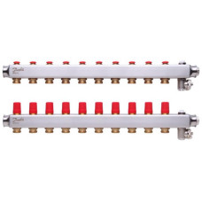 Коллектор Danfoss SSM на 10 контуров без ротаметров (088U0810)