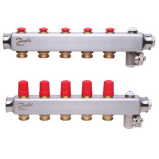 Коллектор Danfoss SSM на 5 контуров без ротаметров (088U0805)