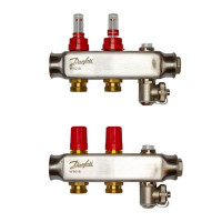 Колектор Danfoss SSM-F на 2 контури з ротаметрами (088U0752)