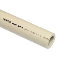 Поліпропіленова труба без армування Ekoplastik S2,5 PN20 25 мм (STR025P20X) (кратно 2м)