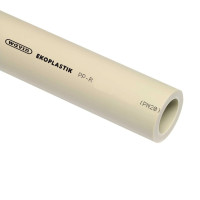 Полипропиленовая труба без армирования Ekoplastik S5 PN10 25 мм (STR025P10X) (кратно 2м)