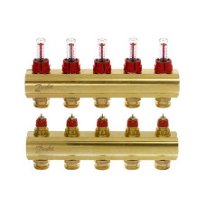 Распределительный коллектор Danfoss FHF-5F с ротаметрами (088U0525)