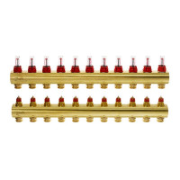 Розподільчий колектор Danfoss FHF-11F з ротаметрами (088U0531)
